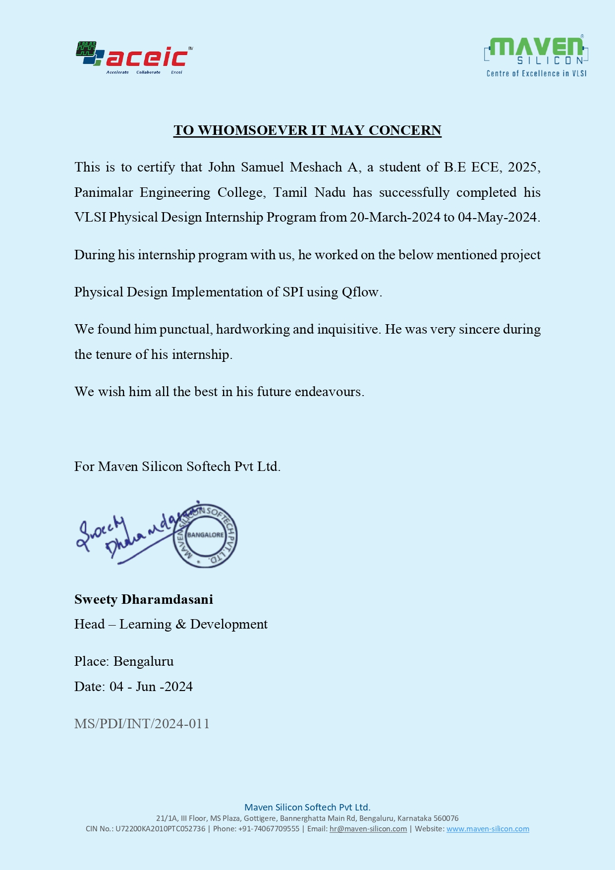 Certificate 3